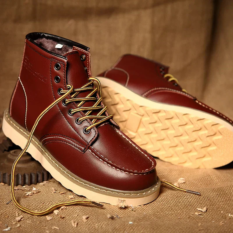 Quentin – Bottes rétro en cuir véritable