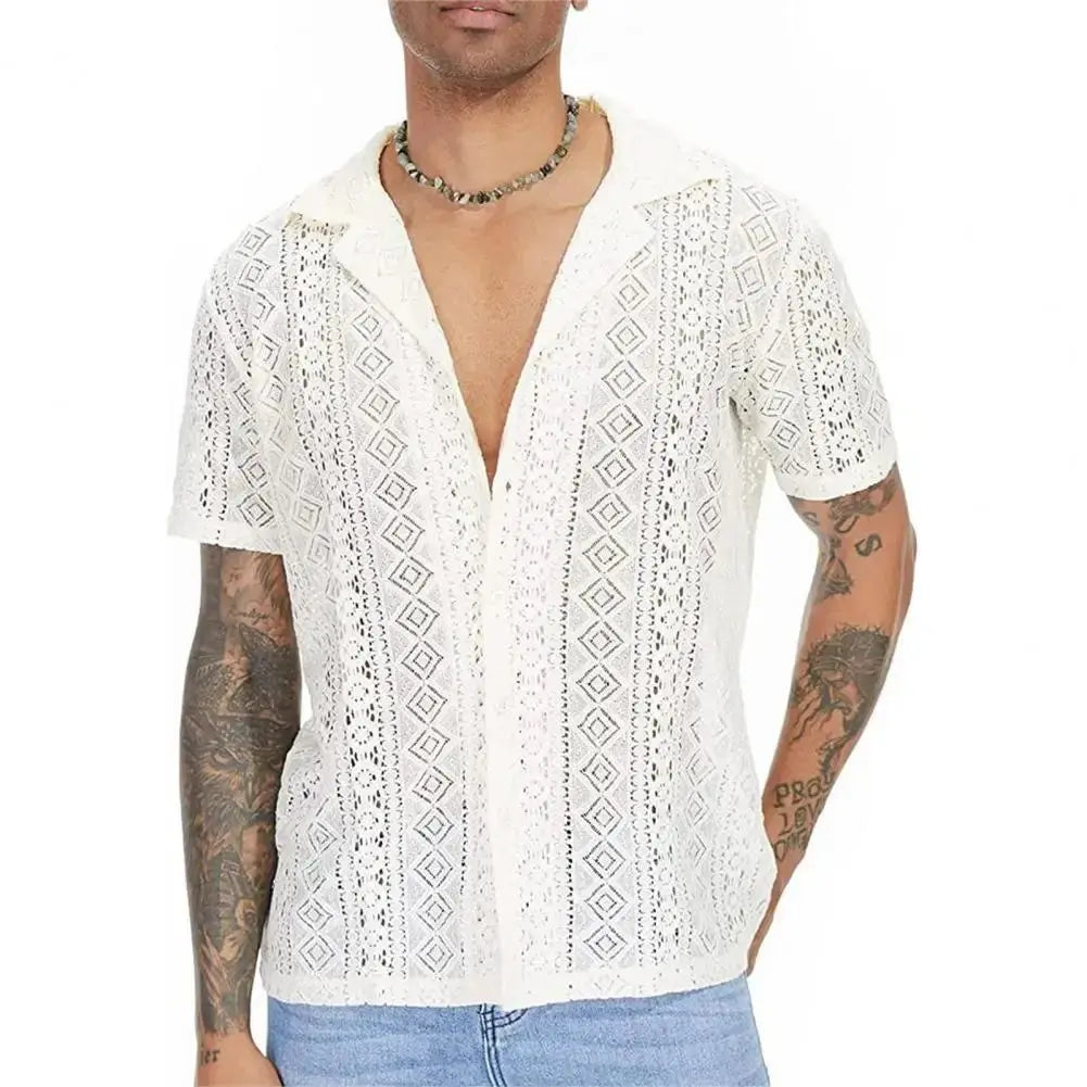Chemise Boutonnée à Diamants
