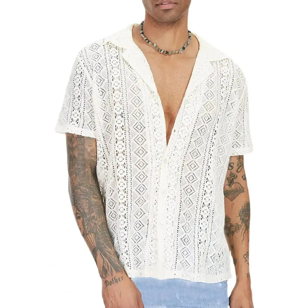Chemise Boutonnée à Diamants