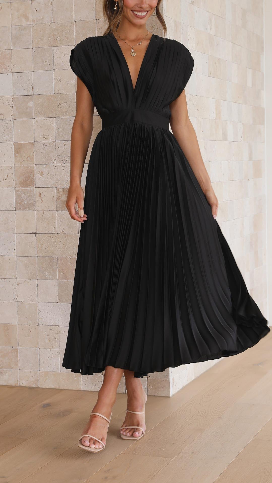 Javotte – Robe longue fluide et élégante
