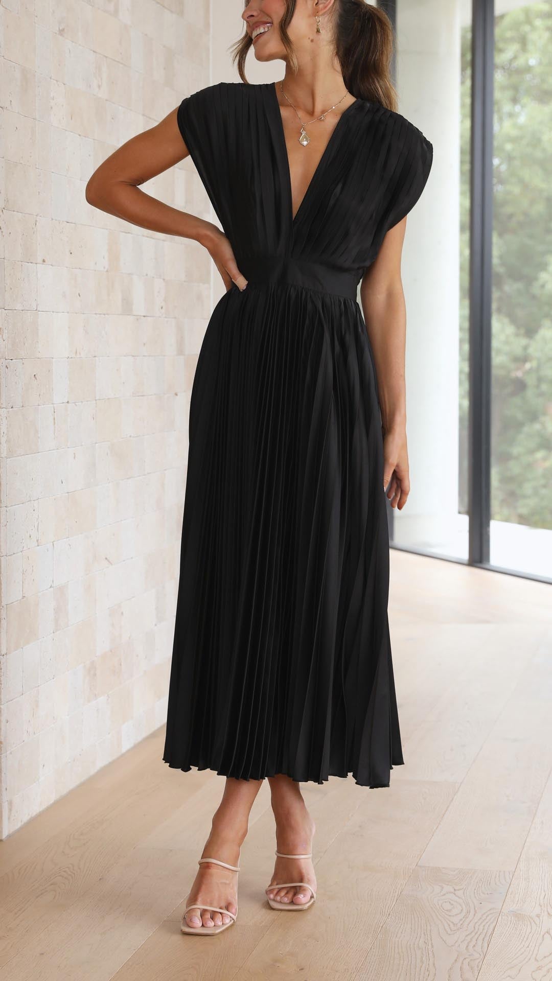 Javotte – Robe longue fluide et élégante