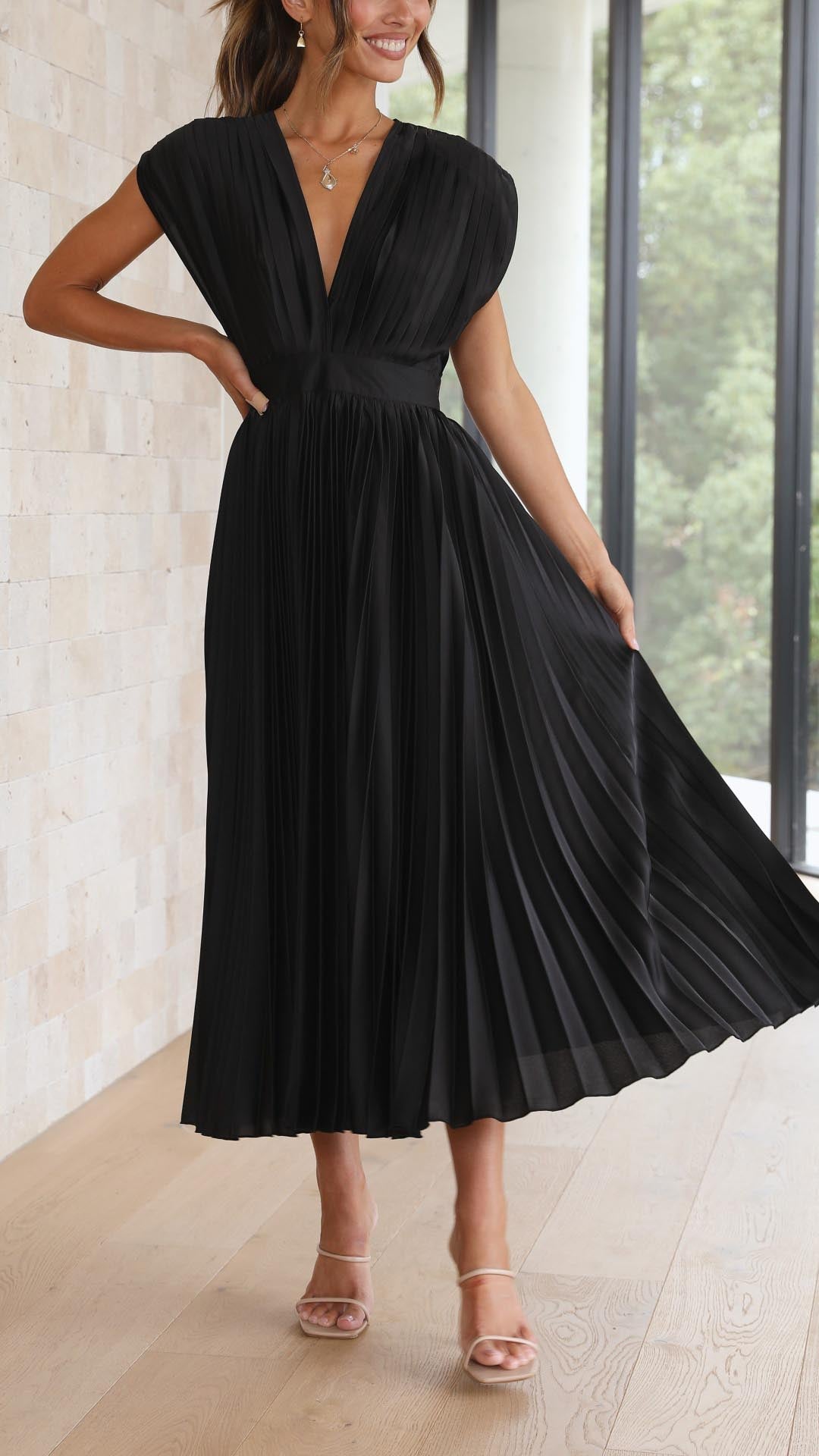 Javotte – Robe longue fluide et élégante