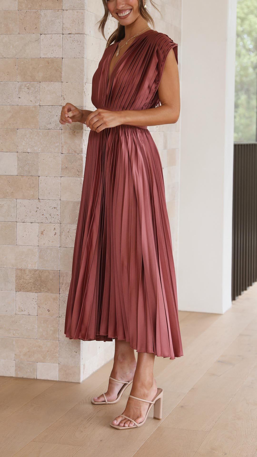Javotte – Robe longue fluide et élégante
