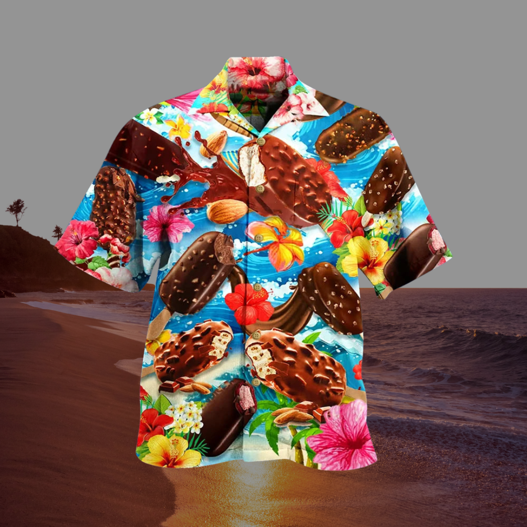 Fresco - Chemise d’été légère à motifs glace