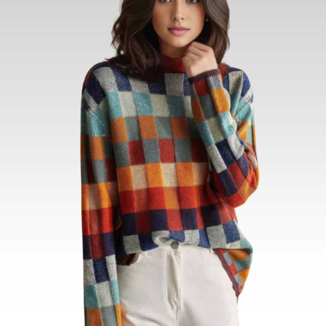 Anna – Pull à col roulé élégant en laine