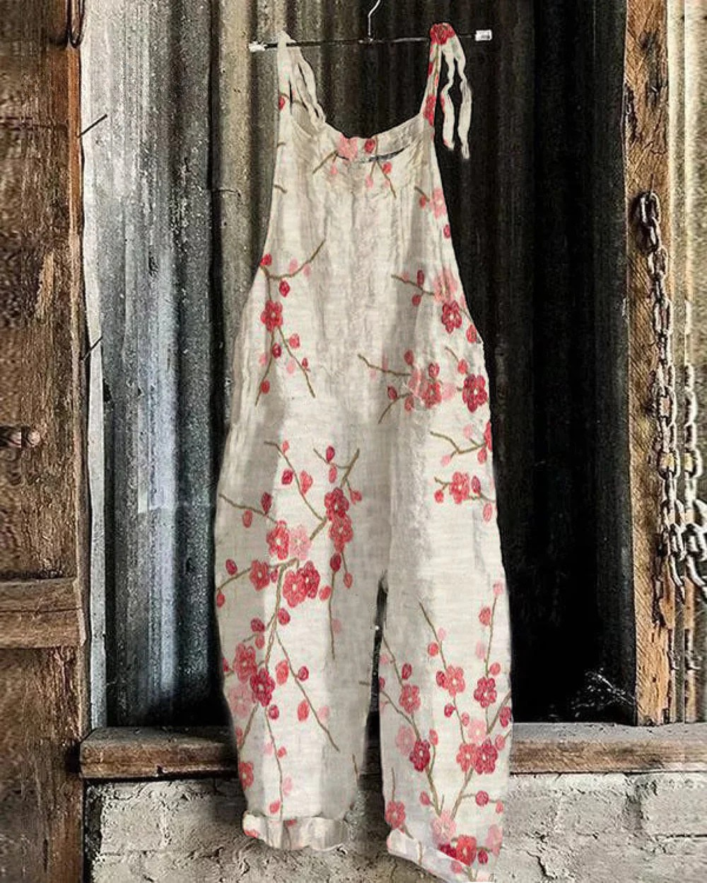 Juliette – Combinaison artisanale légère fleurs de cerisier
