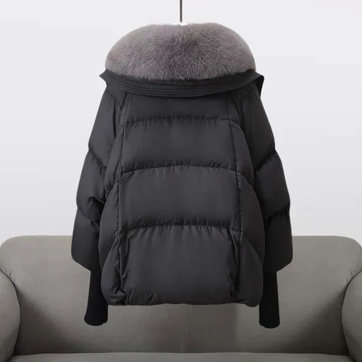 Auriane - Veste élégante avec col en fausse fourrure