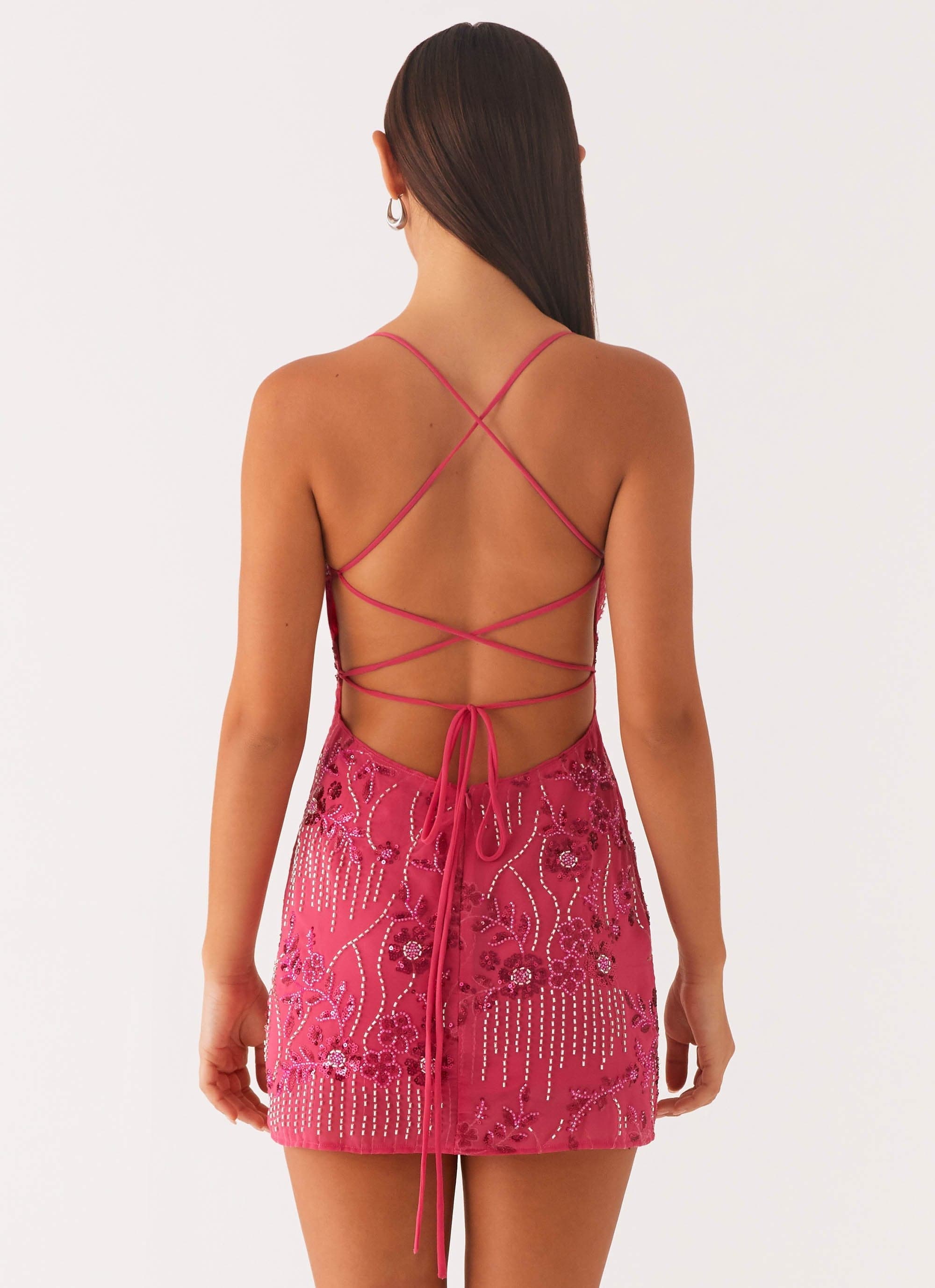 Adélaïde – Robe mini à sequins scintillants