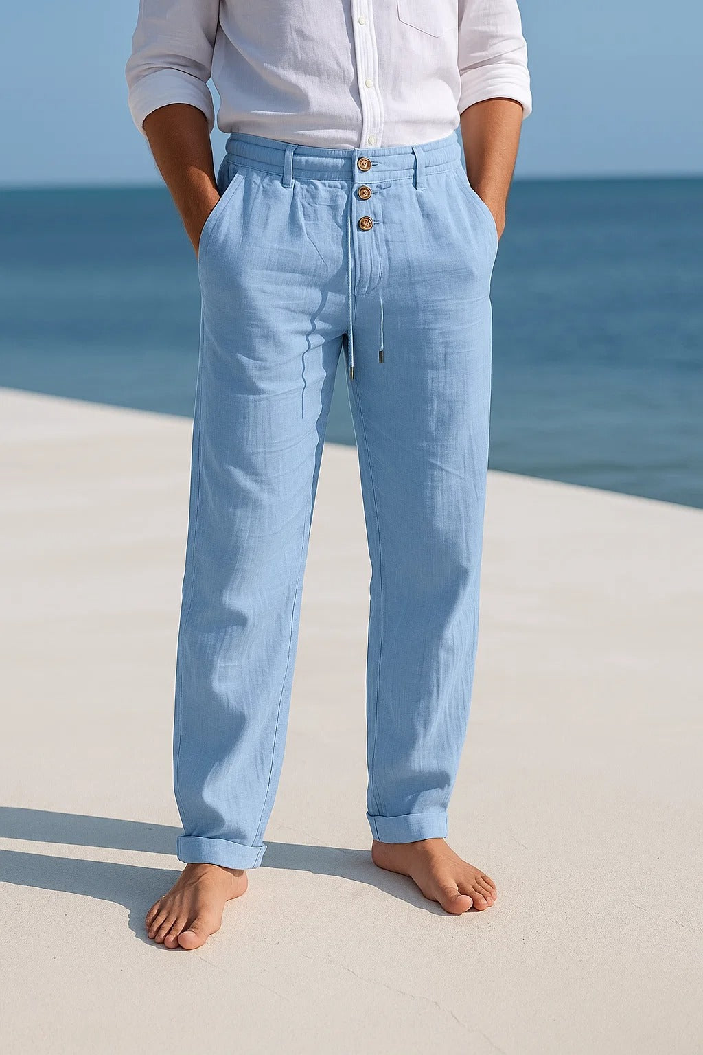 Laurent – Pantalon estival en lin léger