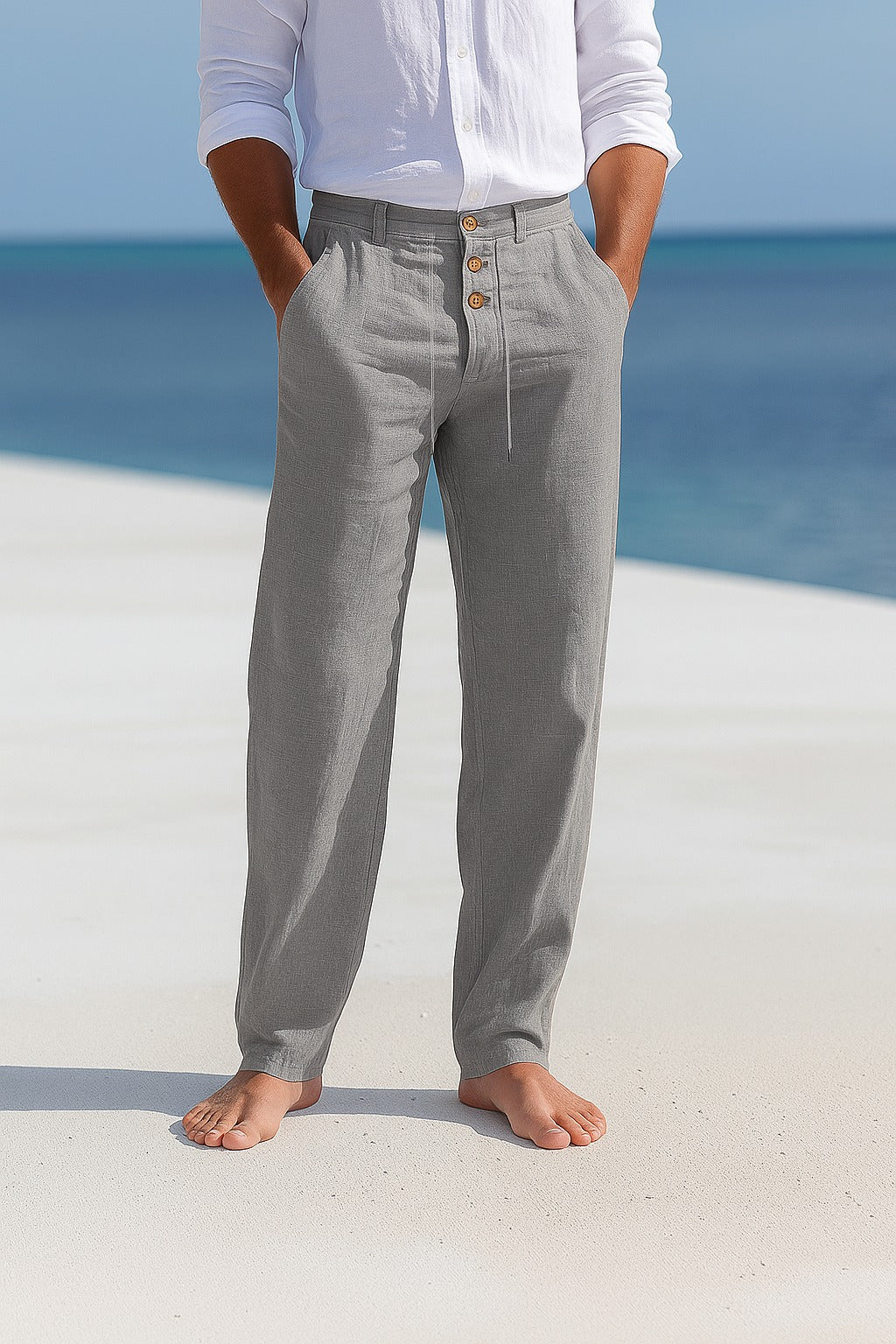 Laurent – Pantalon estival en lin léger
