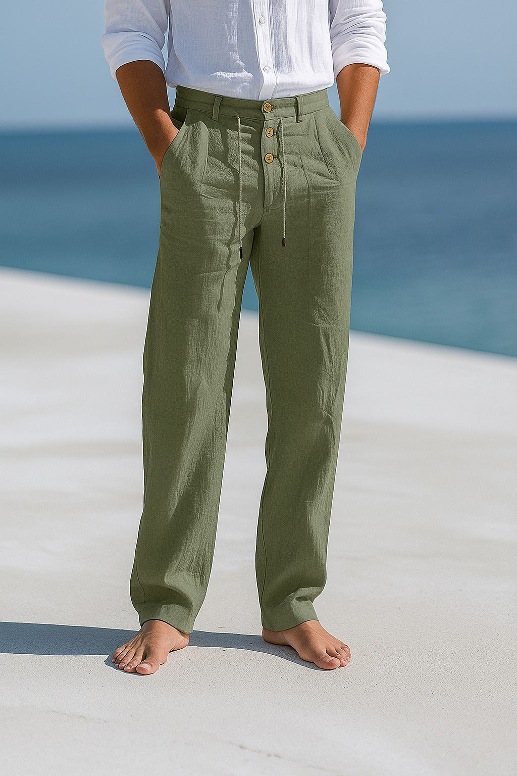 Laurent – Pantalon estival en lin léger