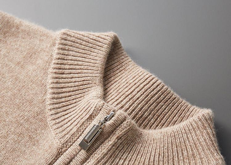 Lauric - Pull en cachemire à demi-zip