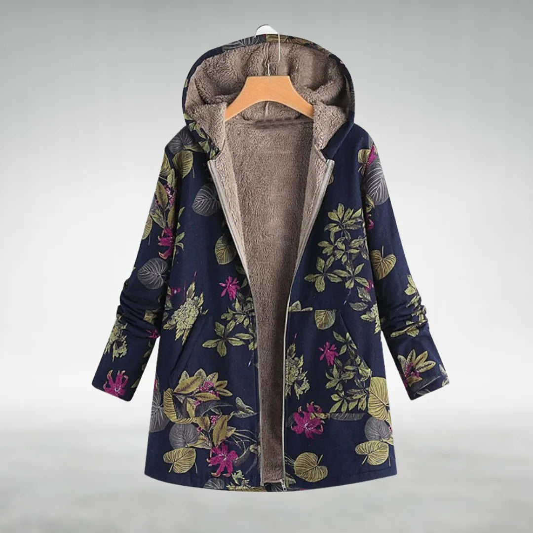 Cybèle – Veste polaire fleurie élégante