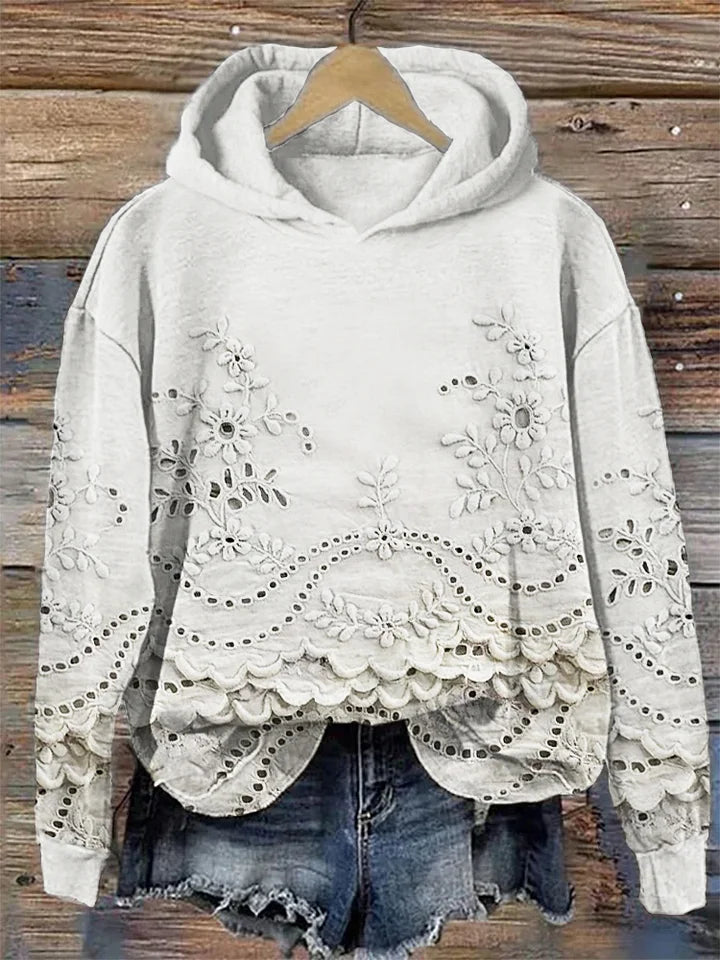 Sophie – Sweat à capuche fleuri