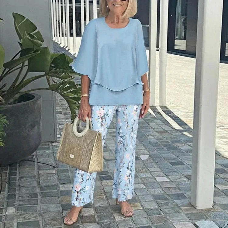 Monique – Ensemble deux pièces imprimé tendance