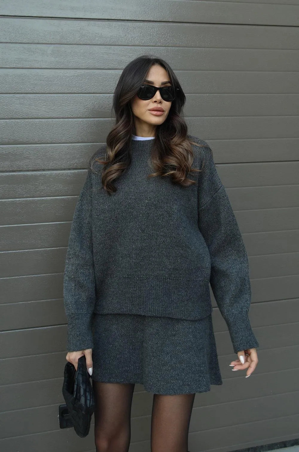 Yvette - Tailleur jupe en tricot avec élégance et confort