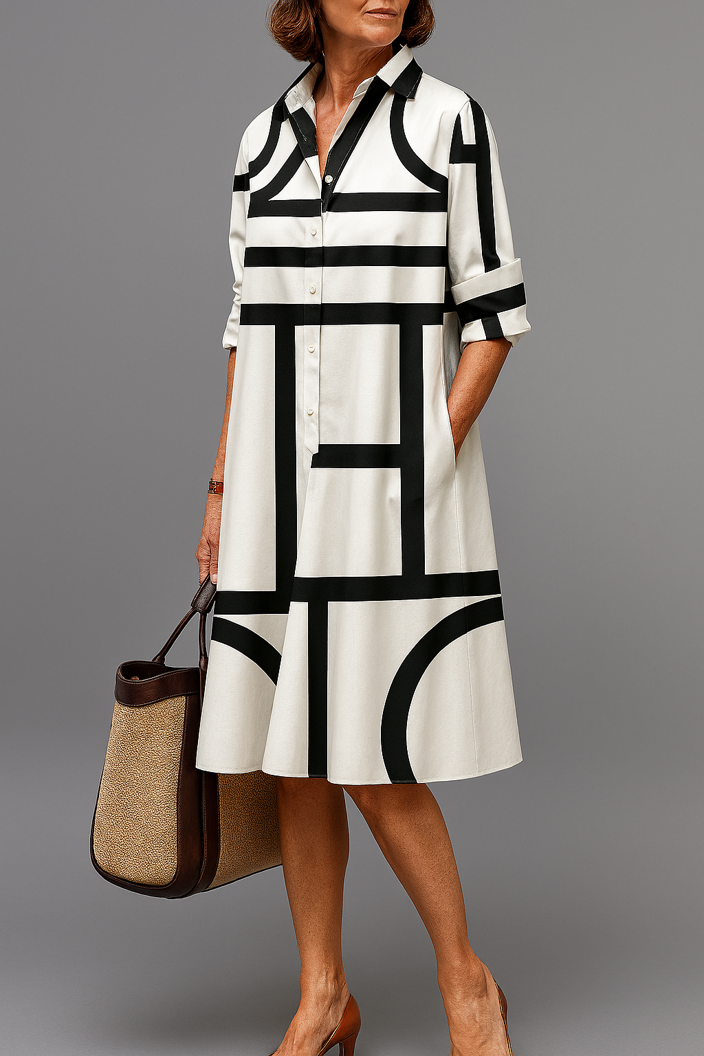 Kaline – Robe midi luxueuse pour une élégance sans effort