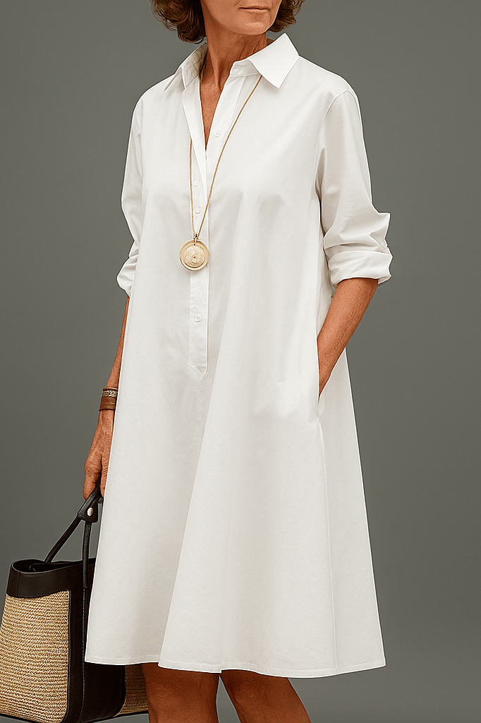 Émeline – Robe midi premium élégante pour un style intemporel