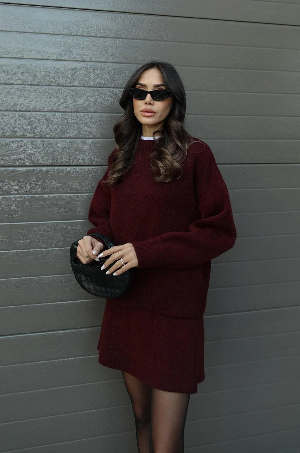 Yvette - Tailleur jupe en tricot avec élégance et confort