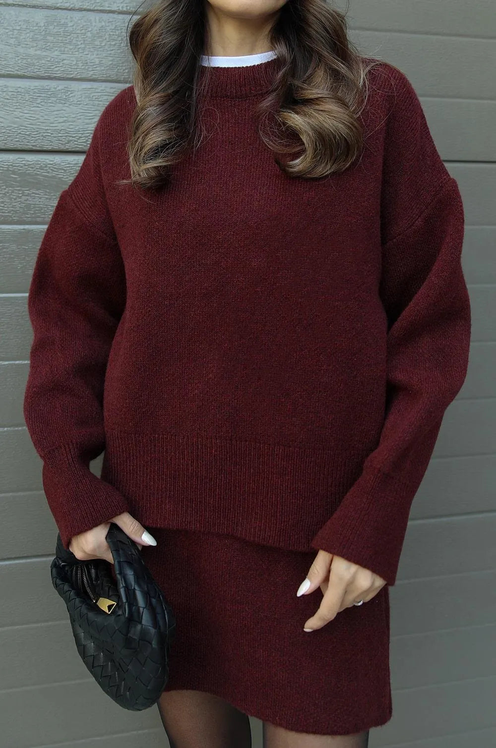 Yvette - Tailleur jupe en tricot avec élégance et confort