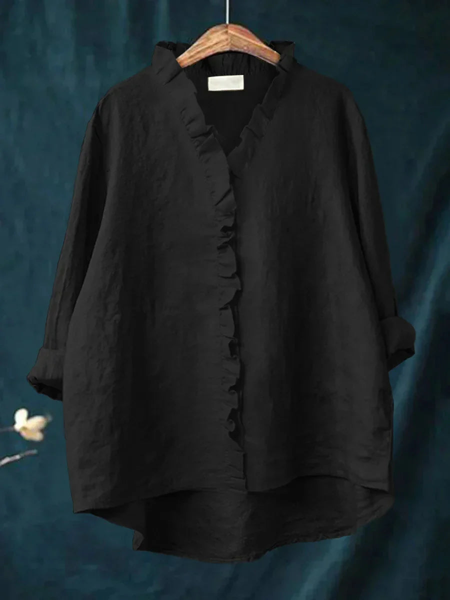 Valeska – Chemise légère en coton et lin