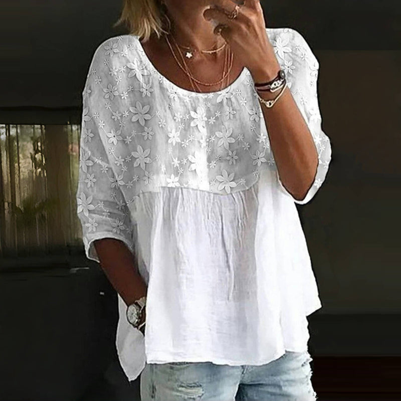 Charlotte – Blouse douce et élégante