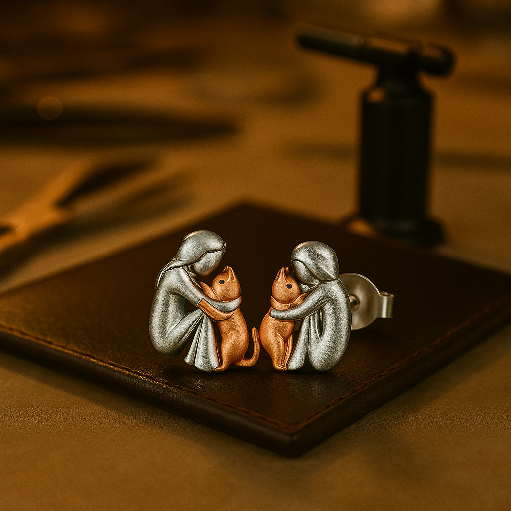 Kiki – Boucles d’oreilles avec icône de chat