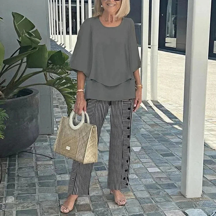 Monique – Ensemble deux pièces imprimé tendance