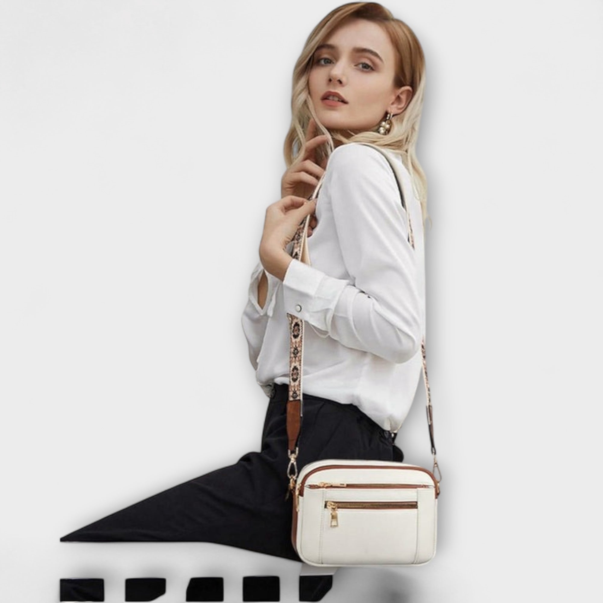 Huguette – Sac bandoulière en cuir élégant