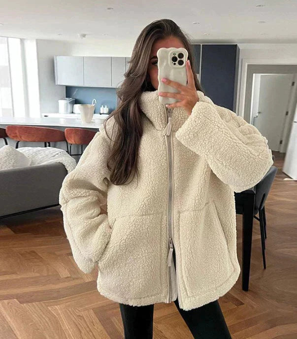 Liora – Veste d’automne en polaire oversize
