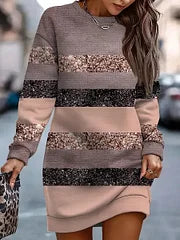 Wendeline – Robe d’automne étoilée élégante