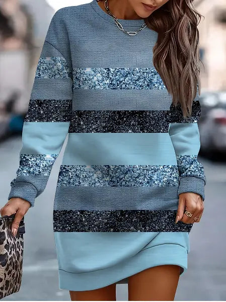 Wendeline – Robe d’automne étoilée élégante