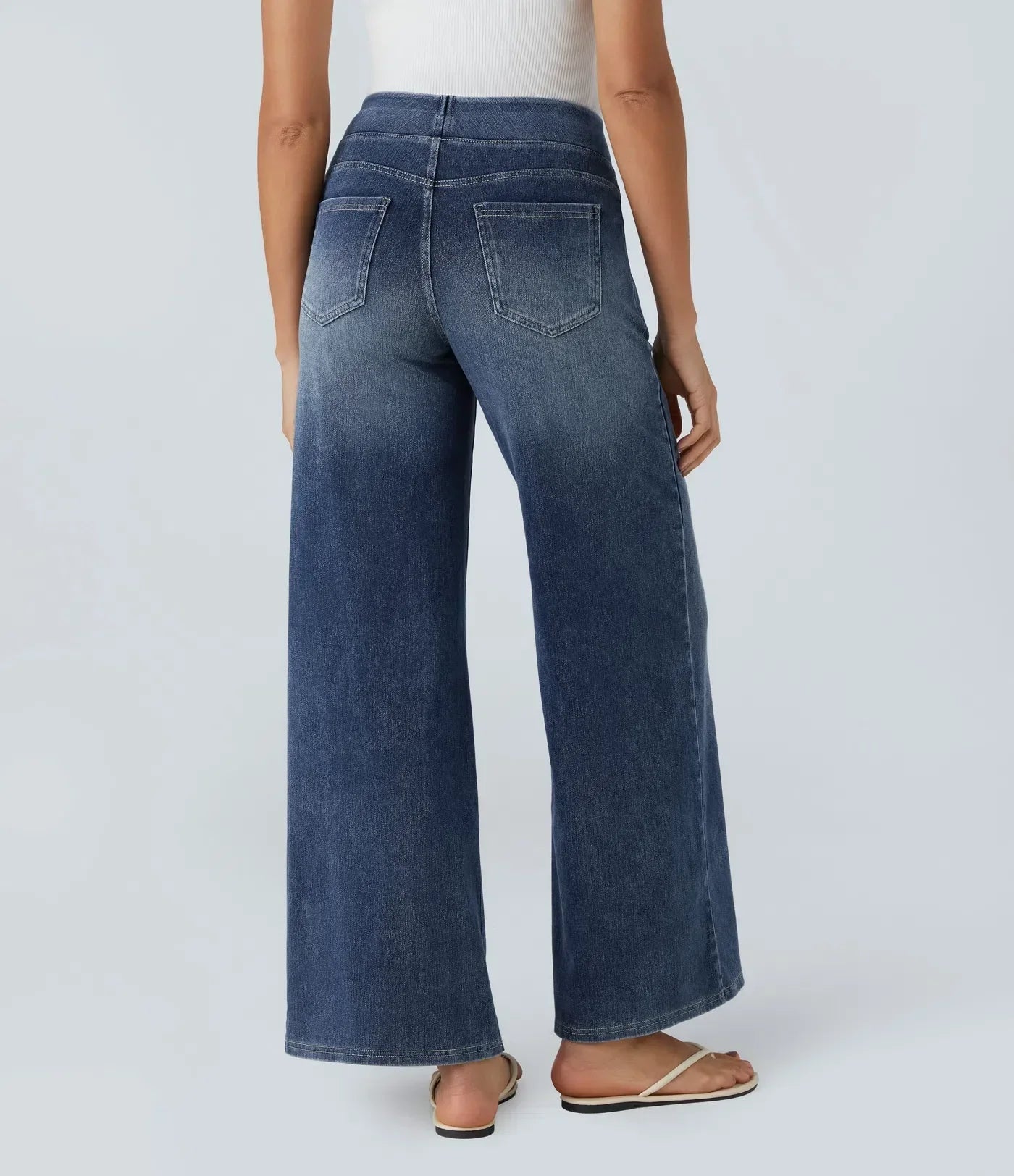 Éva - Pantalon taille haute confortable