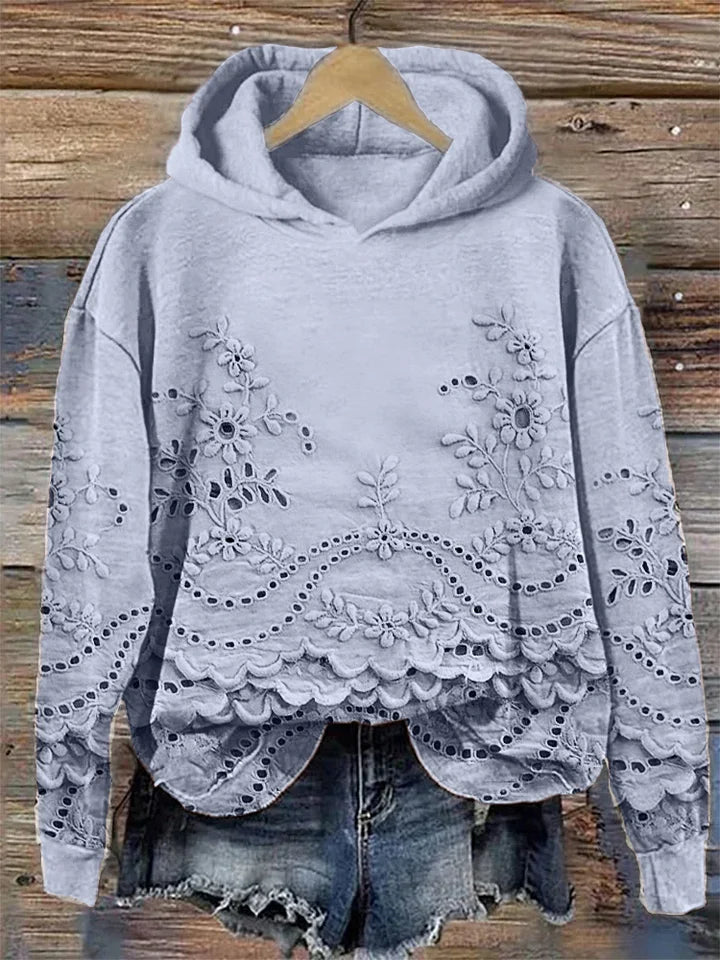 Sophie – Sweat à capuche fleuri