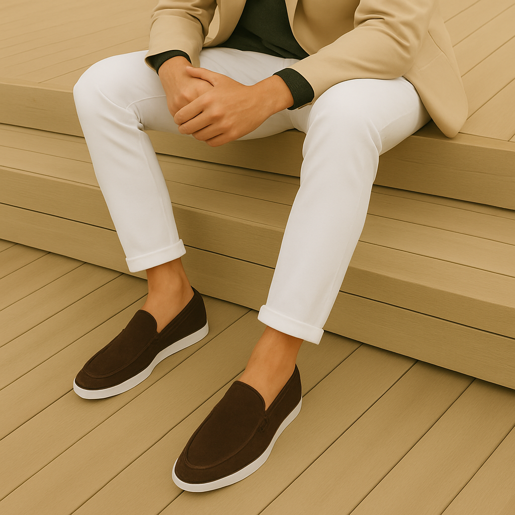 Fabrice – Mocassins élégants en suède