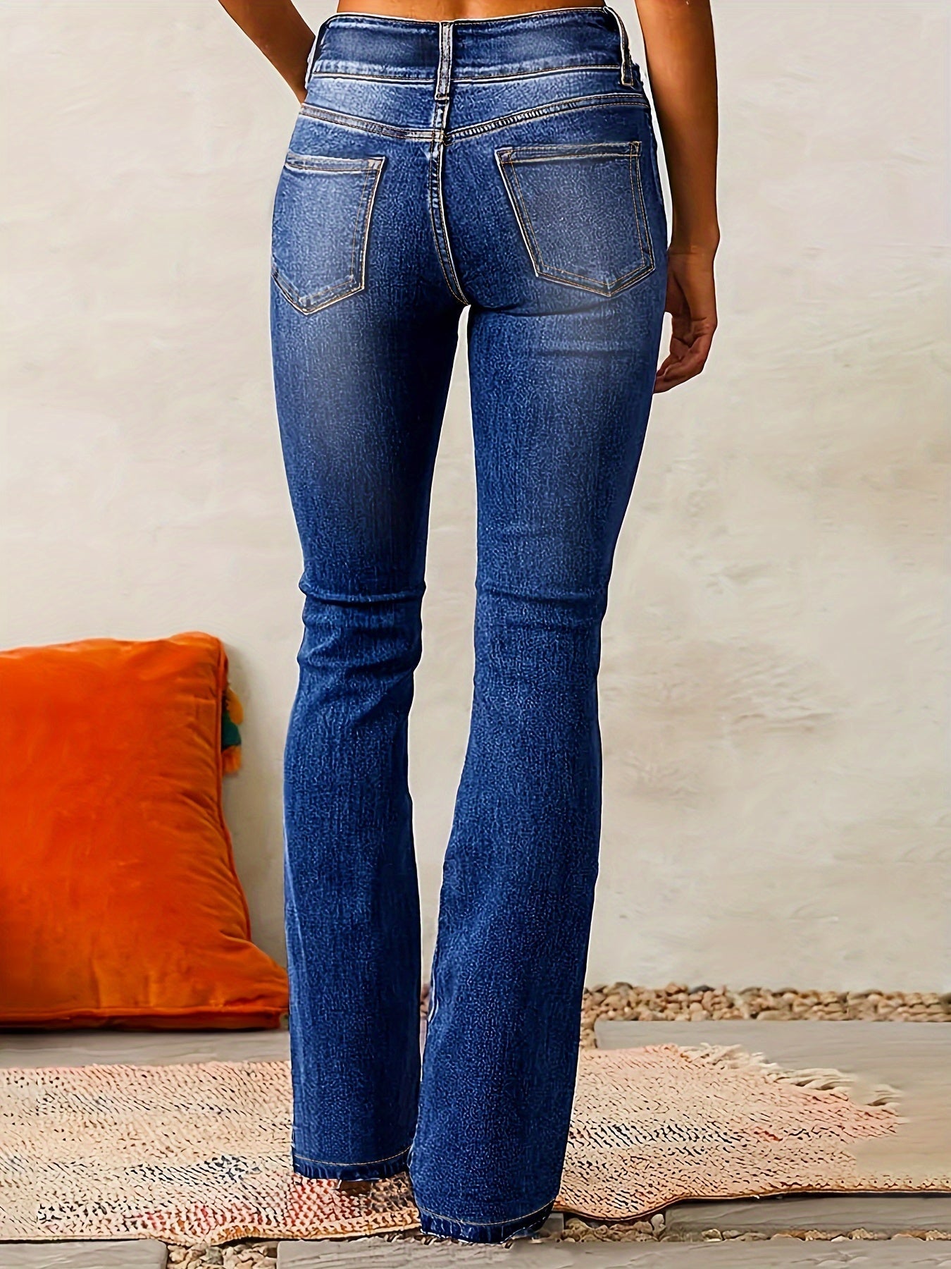 Marylène – Jean évasé taille haute tendance