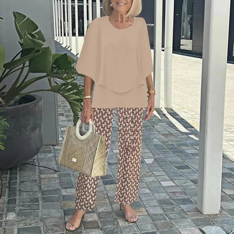 Monique – Ensemble deux pièces imprimé tendance