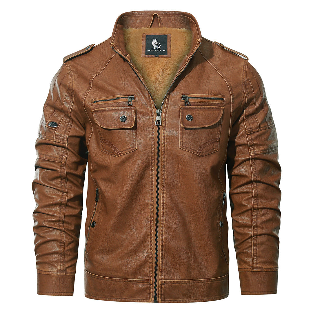 Olivier – Veste biker en fleece
