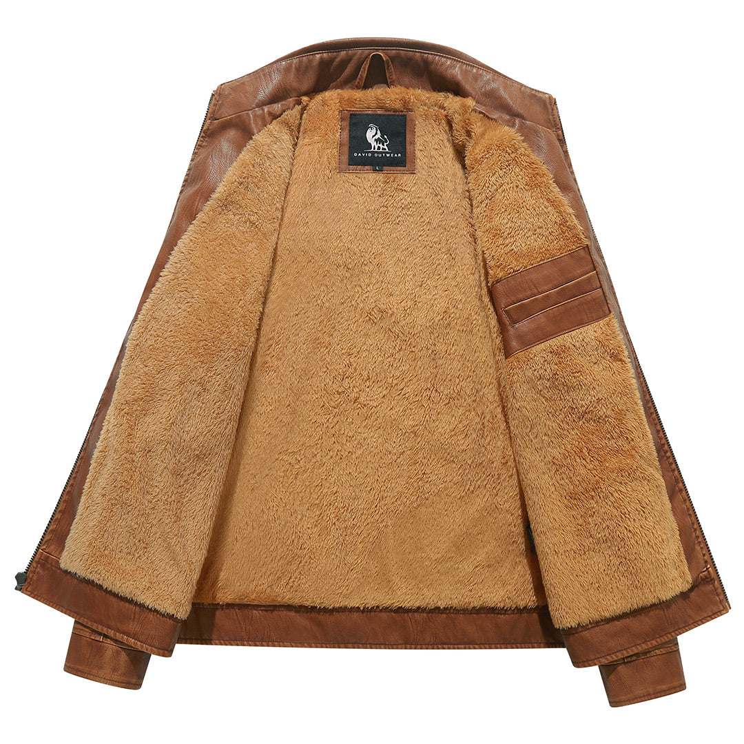 Olivier – Veste biker en fleece