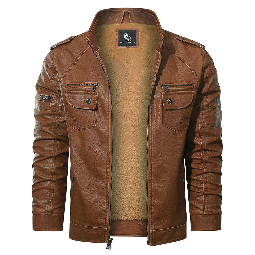 Olivier – Veste biker en fleece