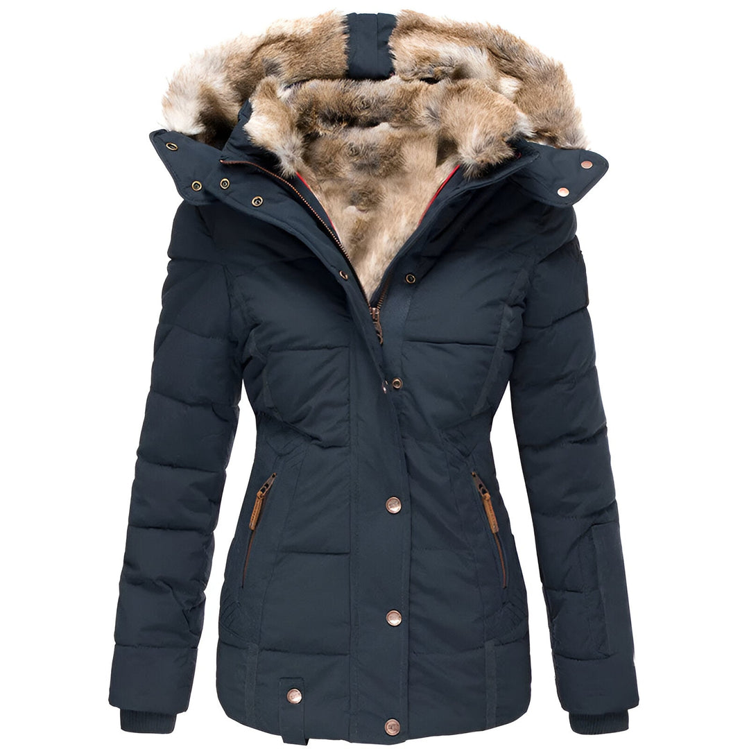 Hermine - Veste matelassée slim à capuche