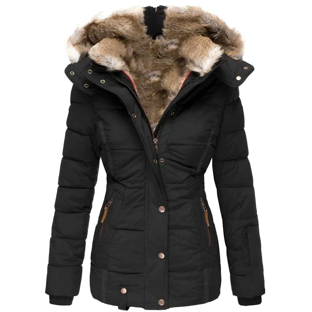 Hermine - Veste matelassée slim à capuche