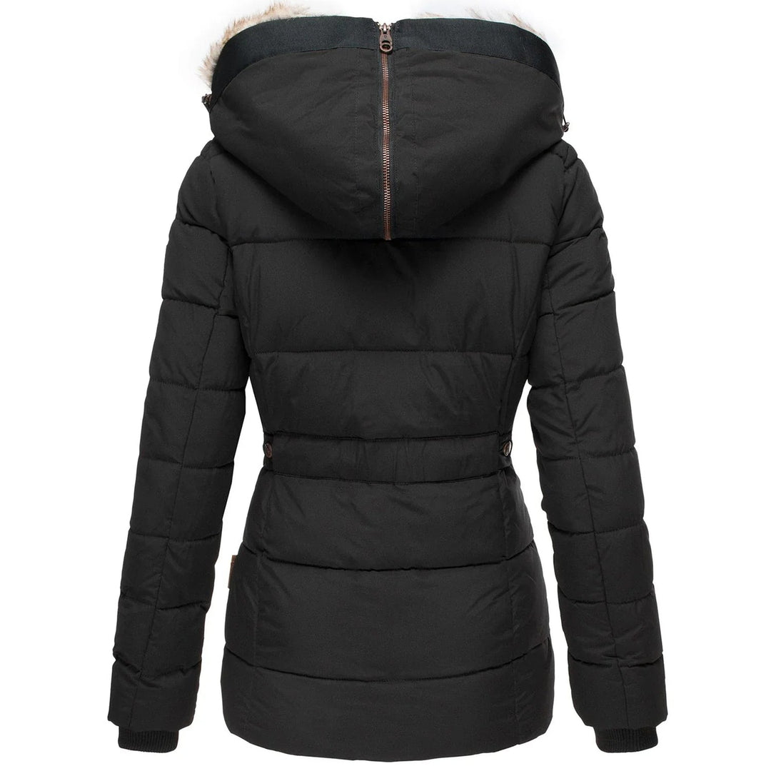 Hermine - Veste matelassée slim à capuche