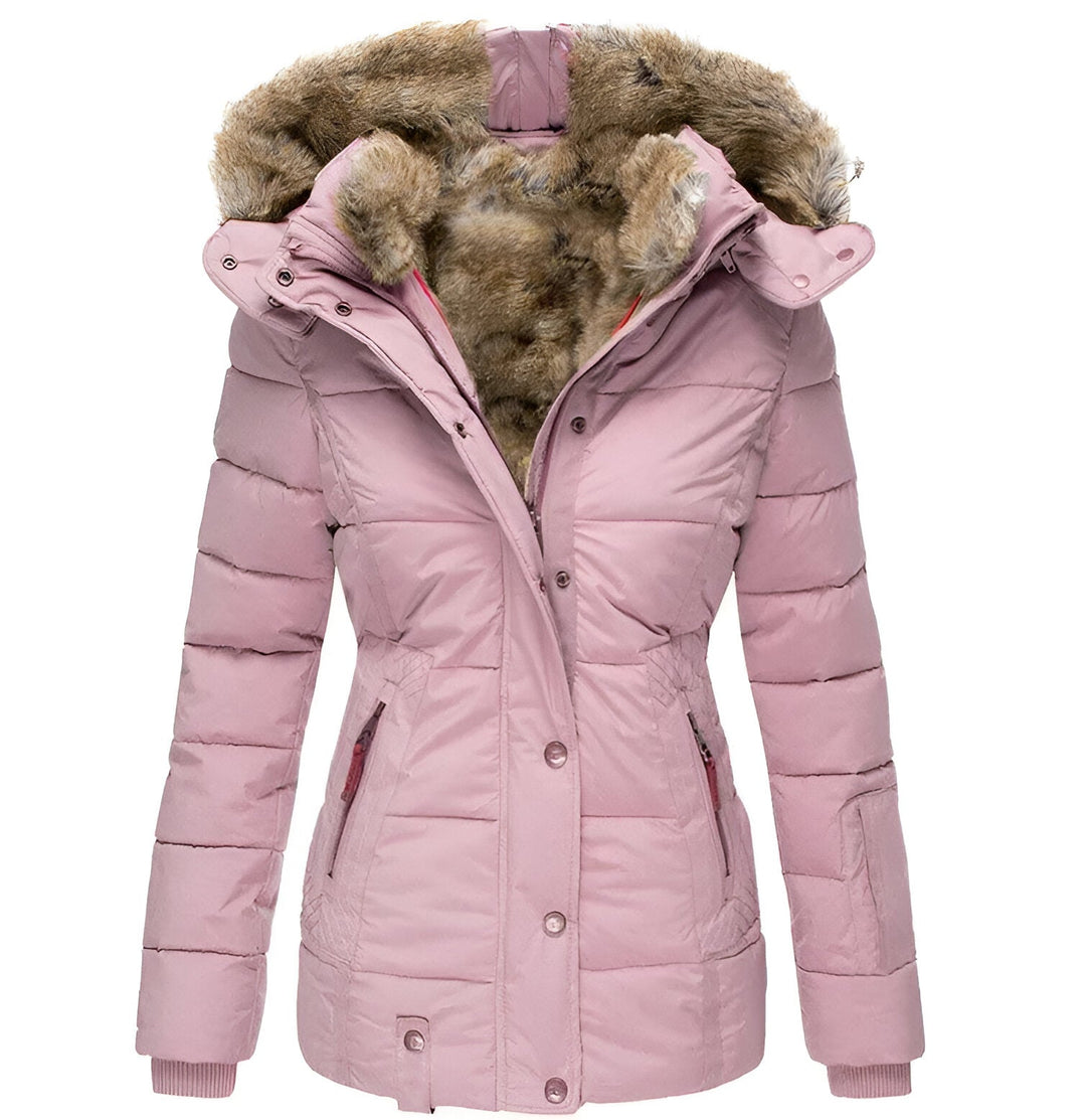 Hermine - Veste matelassée slim à capuche