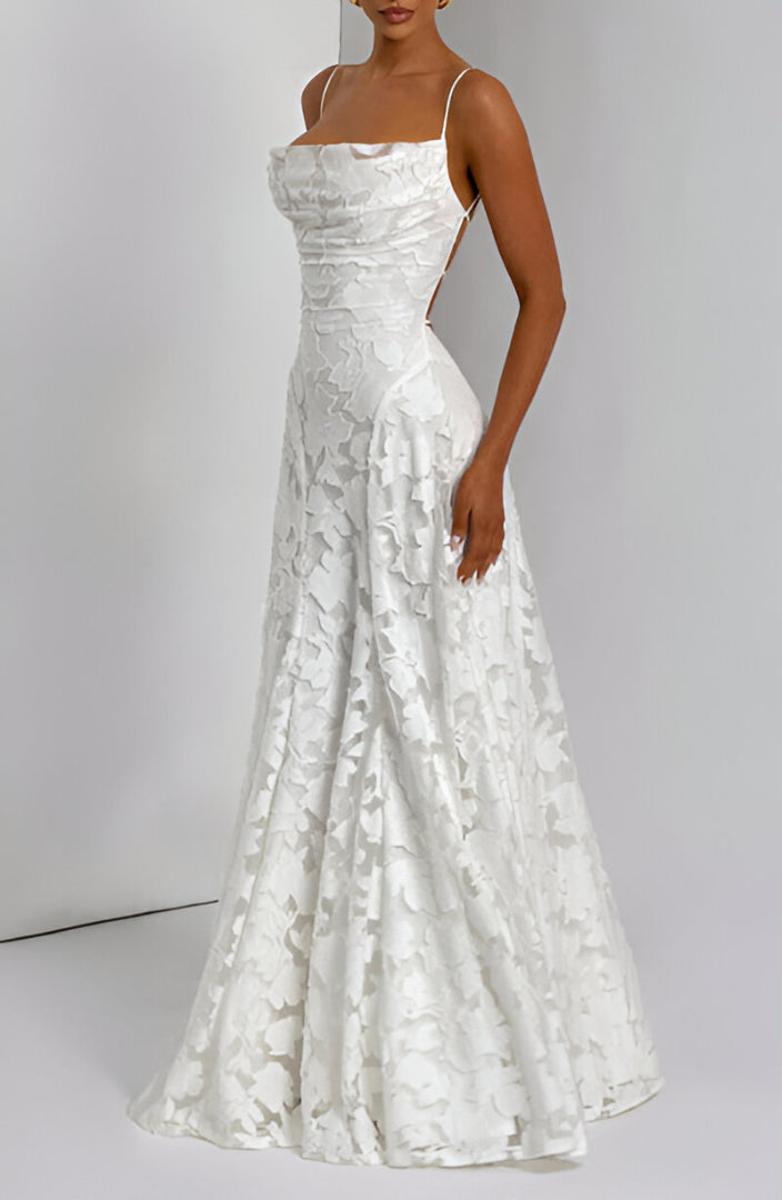 Marthe - Robe longue en dentelle