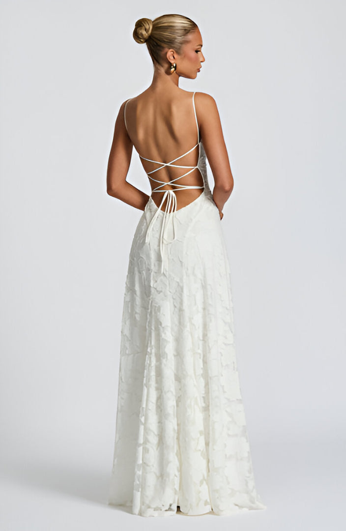 Marthe - Robe longue en dentelle