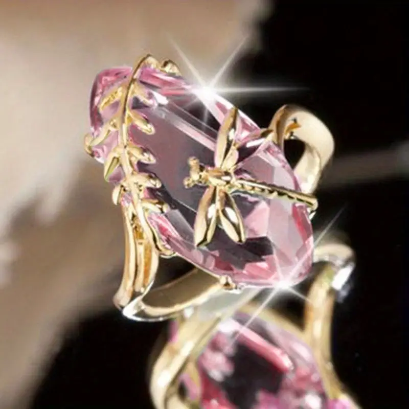 Florézia – Bague avec éléments naturels et cristal rose