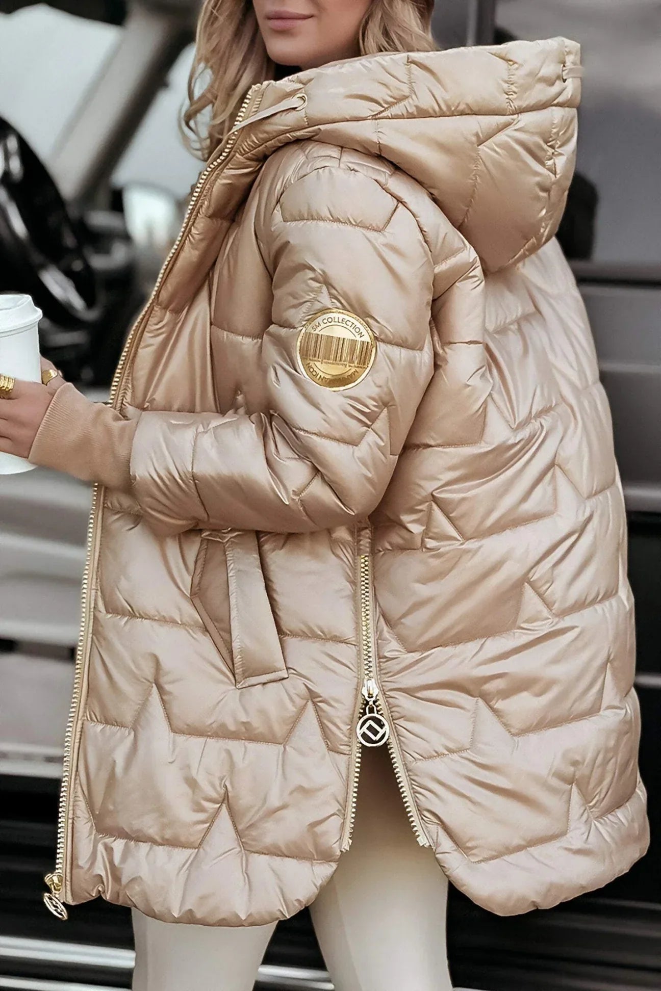 Gwenaëlle - Manteau d’hiver élégant à capxuche