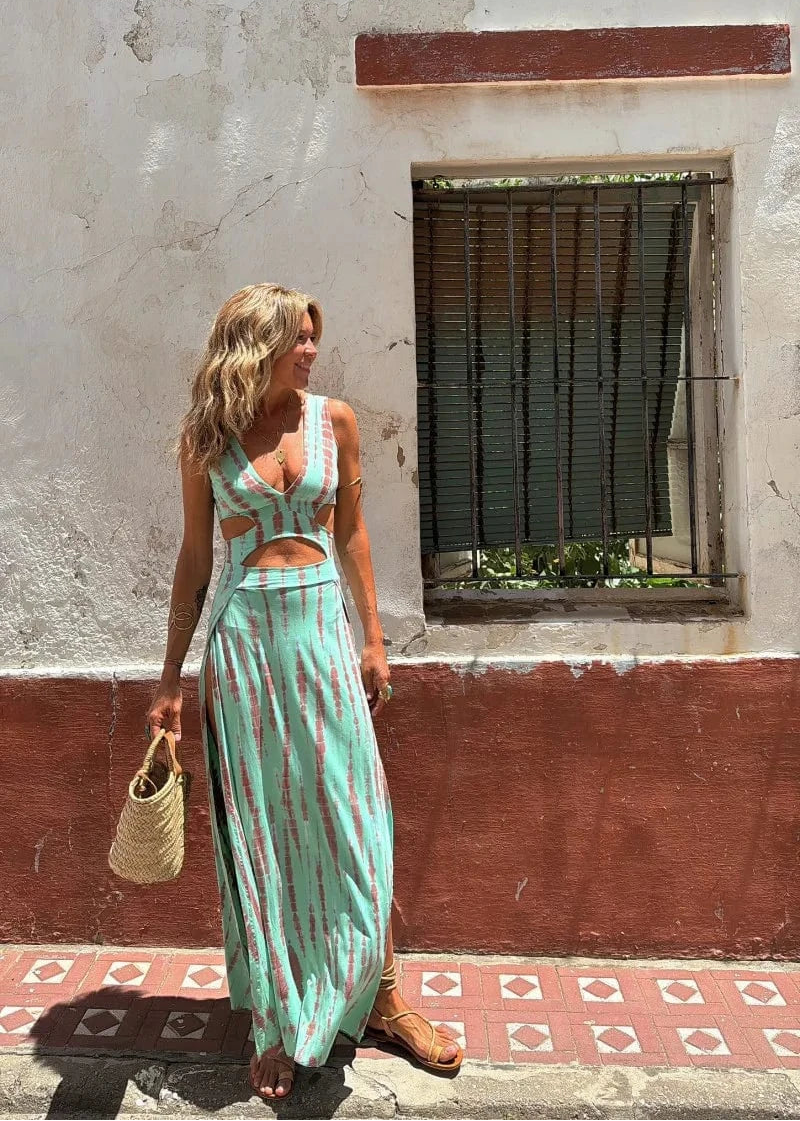Maëlle – Robe longue tie dye estivale