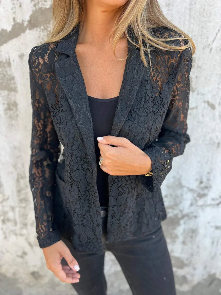 Coralise - Blazer en dentelle ajourée